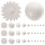 4Sets Onvoltooide Solar System Balls Kit Voor Kinderknutselen 1