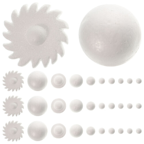 4Sets Onvoltooide Solar System Balls Kit Voor Kinderknutselen