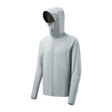 (Light Gray,2XL)Mens And Womens Lightweight Uv Shield Outerwear With Ice Silk Fabric For Sports Adventure