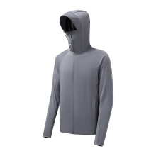 (Dark Gray,XL)Mens And Womens Lightweight Uv Shield Outerwear With Ice Silk Fabric For Sports Adventure