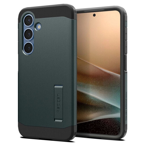 Custodia Spigen Tough Armor MagSafe per Samsung Galaxy S25 - Verde
