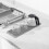 Dish Drying Mat for Multiple Usage, Easy Clean, Eco-Friendly, Heat-Resistant Silicone Mat for Kitchen Counter Grey-B 6