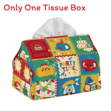 (Red)Handpainted Oil Art Tissue Dispenser With Embedded Design Living Space Gift Use