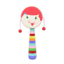 Wooden Rattles Early Childhood Toys Hand Drums Children'S Musical Instruments Hand Drums Music Gift Hand Bells