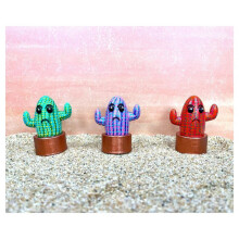 Cactus Doll  Eye Cactus Miniature Unique  Desktop Cactus Ornaments Room Decoration B