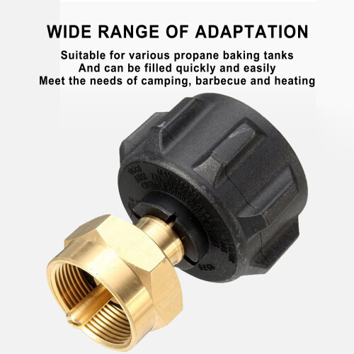 (SKU06036) Propane Hose Adapter - Heavy Duty & Safe 1