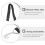 4St Stevige Fastening Belt Elastische Bagage Riem Zwart 4