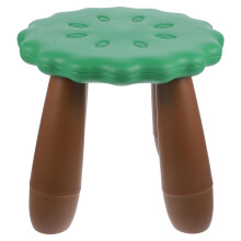 1Huiselijke Plastic Kinderkruk Groen Antislip Multifunctioneel