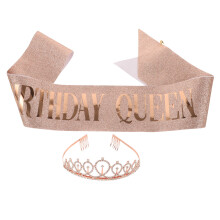 1Set Party Sjerp En Gouden Haarband Verjaardagsaccessoire