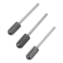 3St Manicure En Pedicure Boor Set Sterk Tungsten Staal