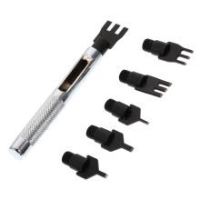 1Set DIY Leren Gaatjespons Set Voor Riemen En Tassen