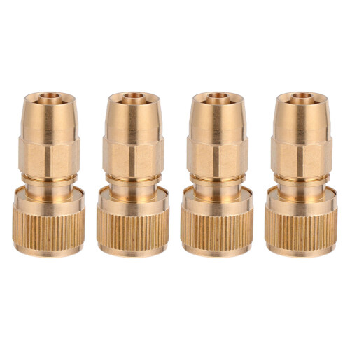 4Stmessing Waterpijp Koppelingen Snelsluiter Tuinslang Adapter