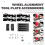 Car Wheel Alignment Tool Plates Adjustable Automotive Wheel Leveling Aligner Wheel Balancing Tool Black 6