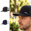 Unisex verstellbare Polyester-Baseballkappe,-Schwarz und Weiß 5