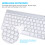 1Set Lichtgewicht Draadloos Keyboard Combo Met Fn- 6