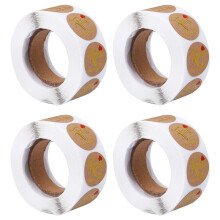 2Rollen Gouden Bakstickers Voor Koekjes En Geschenken