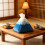 (Blue)Modern Mountain Design Tissue Box With Embossed Pattern For Living Room And Gift 9