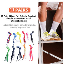 11Paren Stijlvolle Multikleurige Veters Casual