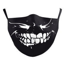 (Style 19,Adult)Halloween Theme Funny Digital Print Cotton Face Mask Fashion Creative Dustproof Use Everyday