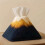 (Black)Modern Mountain Design Tissue Box With Embossed Pattern For Living Room Gift And 5