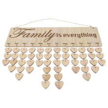 1Beige Wandkalender Voor Aftellen En Huisdecoratie