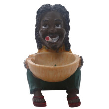 1St Creatief Afrikaanse Figuren Asbak Decoratie Uit Hars Voor Thuis