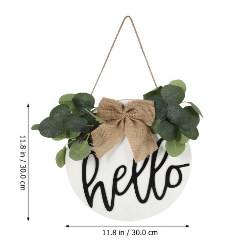 1X Ronde Hello Hanger Voor Voordeur 1