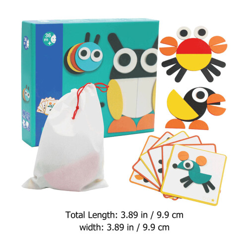 1Set Creatief Tangram Voor Kinderen Met Diverse Kleuren 1