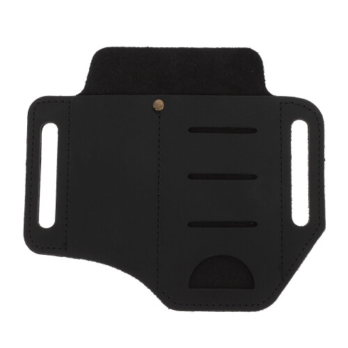 1Zwarte Lederen Tool Pouch Voor Riem, Organizer Voor