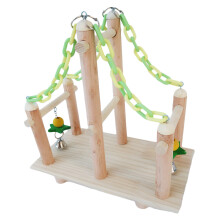 1Set Khaki Vogel Speelstand Activiteitspaal
