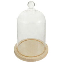 1Set Huiselijke Glazen Cloche Met Voet Voor Cake En