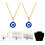 2St Delicate Eyes Ketting Oog Mode Halsketting Decor 7