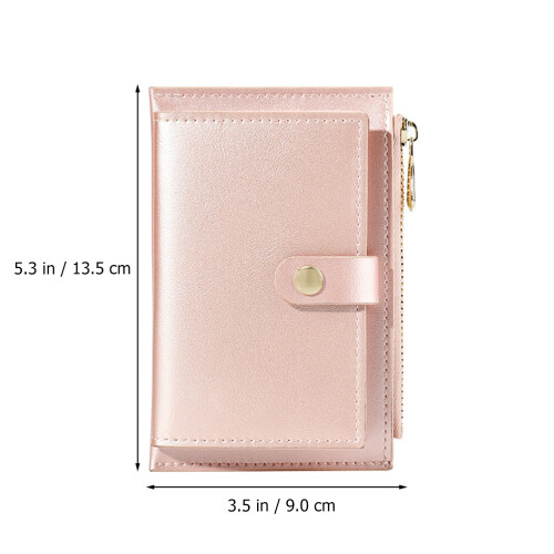 1St Roze PU Change Purse Met Kaarten En Munten 1