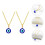 2St Delicate Eyes Ketting Oog Mode Halsketting Decor 8