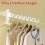 (White)Aluminum Wall Mount Retractable Clothes Hanger With Foldable For Tools Home 1