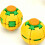 (Blue)Stress Management Toy With Rotating Pressing Actions For Work And Study Travel 2