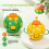 (Red)Stress Management Toy With Rotating Pressing Actions For Work And Study Travel 3