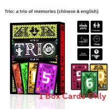 (Black)Panda Panda Language Bilingual Card Game Copper Paper Family Friends Recreation