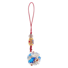 1Sachet Balls Hollowed Pendant Creatieve Gouden Sleutelhanger