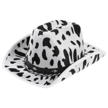 1Onvezellige Cowgirl Hoed in Koeienprint Voor Dress-Up Feesten