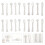 20Paren Modieuze Satijn Kleding Accessoires Knopen Wit 9