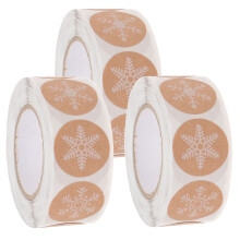 3 Decoratieve Kerst Sealing Stickers Voor Verpakkingsdozen