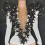 Damen-Strampler aus Samt mit schimmerndem Sterndetail,-5 S 9