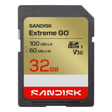 Scheda SD - SANDISK - Extreme GO 32 Go - SDHC UHS‑I V30 (U3) - 100 Mo/s lettura - 60 Mo/s scrittura