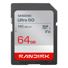 Scheda SD - SANDISK - Ultra GO - 64 Go - 140 Mo/s - UHS‑I (U3/V10)