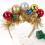 2St Xmas Kinder Haarband Feestelijk Goudkleurig Accessoire 6