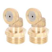 2St Duurzame Outdoor Mister Nozzles Van Messing Voor