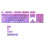 115 Keys Printed Keycaps For Mechanical Keyboards With-pink 1