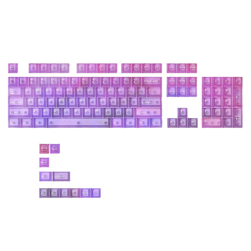115 Keys Printed Keycaps For Mechanical Keyboards With-pink