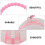 4St Decoratieve Kids Toy Box Plastic Opbergbak Geschenk 6